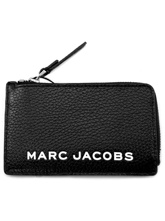 Logo Bold Zipper Card Wallet New Black - MARC JACOBS - BALAAN 2
