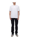 Embroidered Logo Short Sleeve Polo Shirt White - BRUNELLO CUCINELLI - BALAAN 4