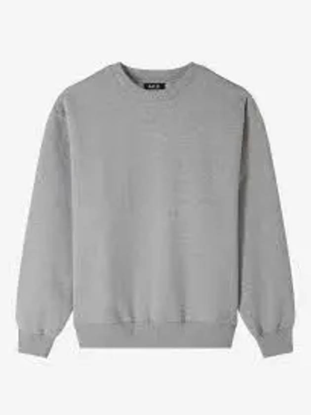 Boxy Micro Logo Sweatshirt Grey - A.P.C. - BALAAN 2