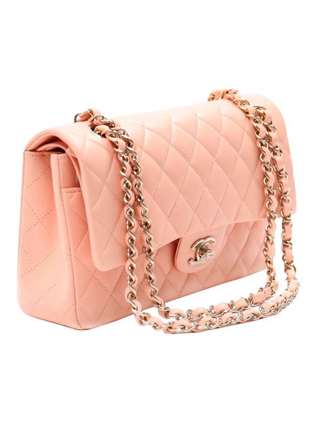 Classic Lambskin Medium Shoulder Bag Peach - CHANEL - BALAAN 4