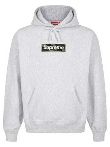 Box Logo Hooded Sweatshirt Ash Gray Men's TShirt FW23SW56 AG - SUPREME - BALAAN 1