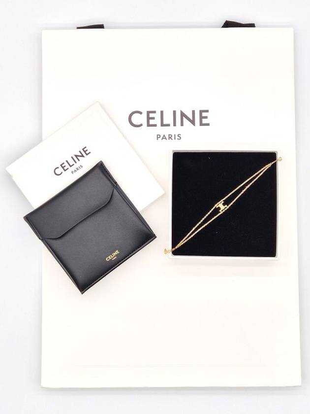 Triomphe Brass Bracelet Gold - CELINE - BALAAN 4