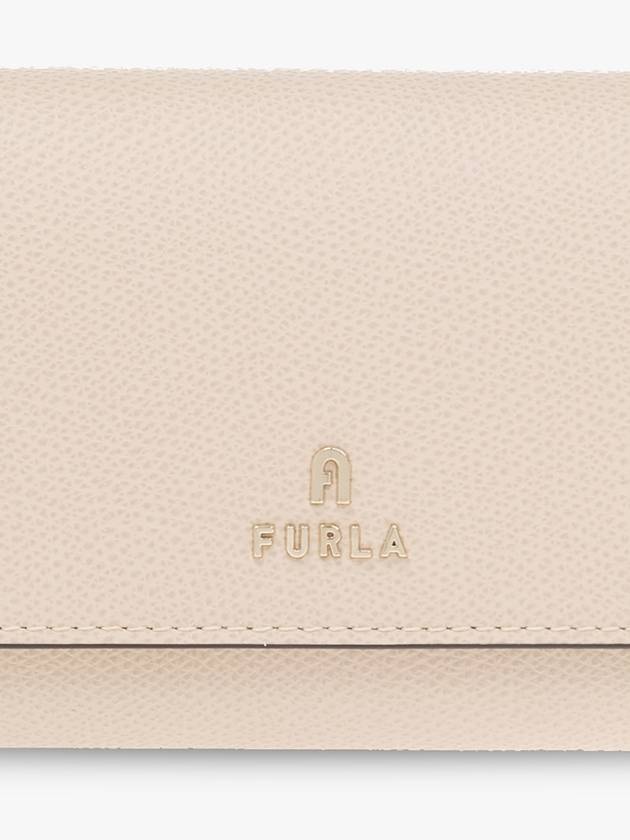 Furla Leather Wallet With Logo, Women's, Beige - FURLA - BALAAN 5