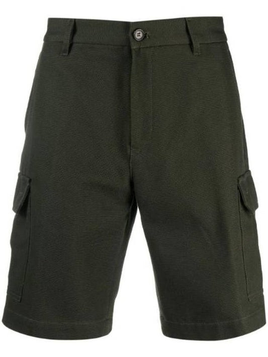 Multi Pocket Cargo Shorts Dartk Green - LORO PIANA - BALAAN 1