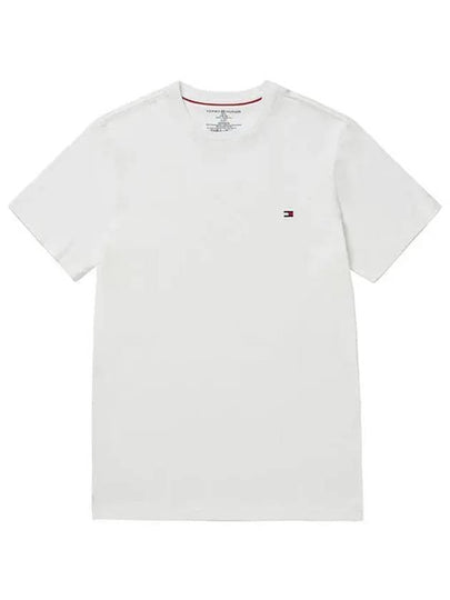 Core Flag Short Sleeve T-Shirt White - TOMMY HILFIGER - BALAAN 2