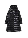 Kids MOKA Logo Long Padding Black - MONCLER - BALAAN 1