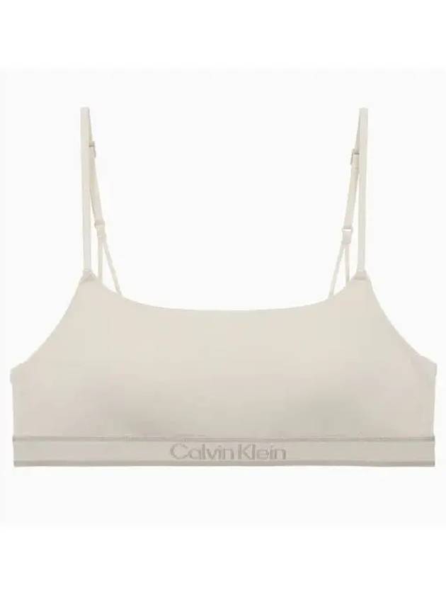 UNDERWEAR Women s Tonal Logo Cotton AF Lightly Lined Bralette QF7943ADJB1 - CALVIN KLEIN - BALAAN 1