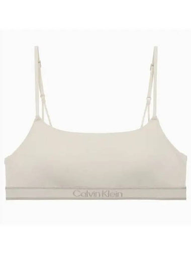 UNDERWEAR Women s Tonal Logo Cotton AF Lightly Lined Bralette QF7943ADJB1 - CALVIN KLEIN - BALAAN 1