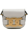 Women's Kate Logo Leather Mini Cross Bag White - TOD'S - BALAAN 2