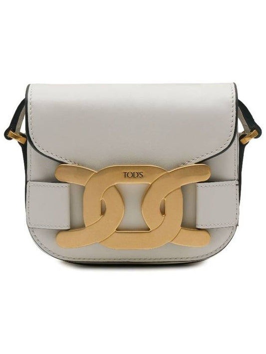 Women's Kate Logo Leather Mini Cross Bag White - TOD'S - BALAAN 2