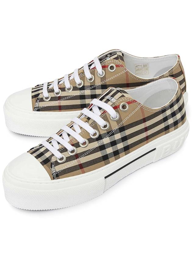 Vintage Check Cotton Sneakers Archive Beige - BURBERRY - BALAAN 2