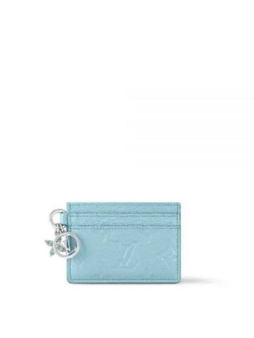 Wallet LV Bag Charm Accessories Card Holder Azur Frost M12180 - LOUIS VUITTON - BALAAN 1