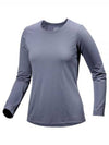 Taema Crew Neck Long Sleeve T-Shirt Stratus - ARC'TERYX - BALAAN 2