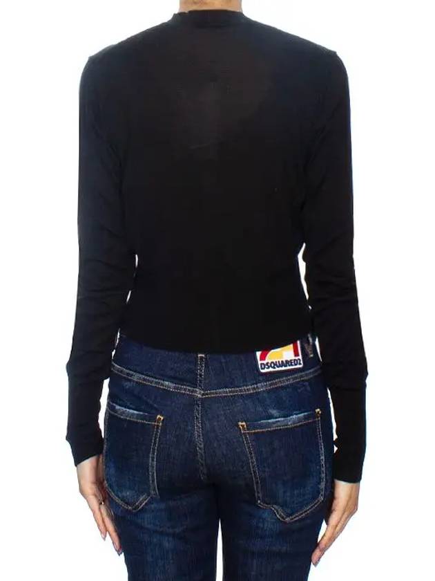 Bea Cropped Cardigan Black - VIVIENNE WESTWOOD - BALAAN 5