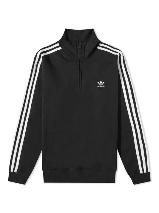 Adicolor Classic 3 Stripe Half Zip Up Anorak Black - ADIDAS - BALAAN 1