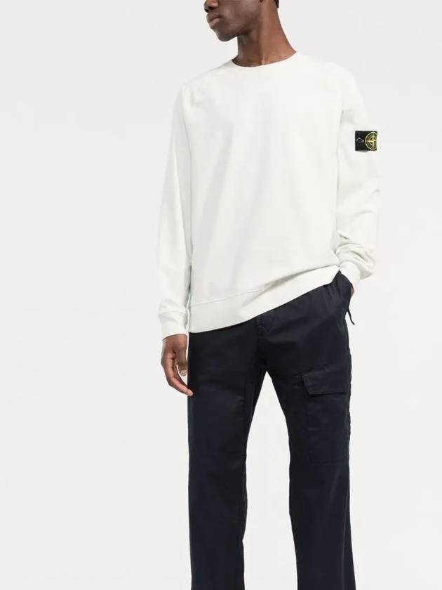 Wappen Patch Crewneck Sweatshirt White - STONE ISLAND - BALAAN 4