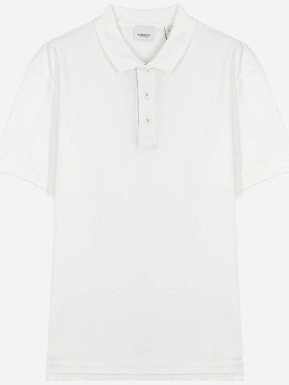 Monogram Motif Polo Shirt White - BURBERRY - BALAAN 2