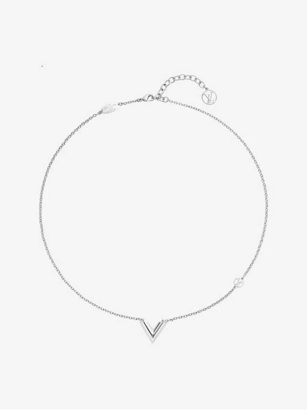 Essential V Supple Necklace Silver - LOUIS VUITTON - BALAAN 2