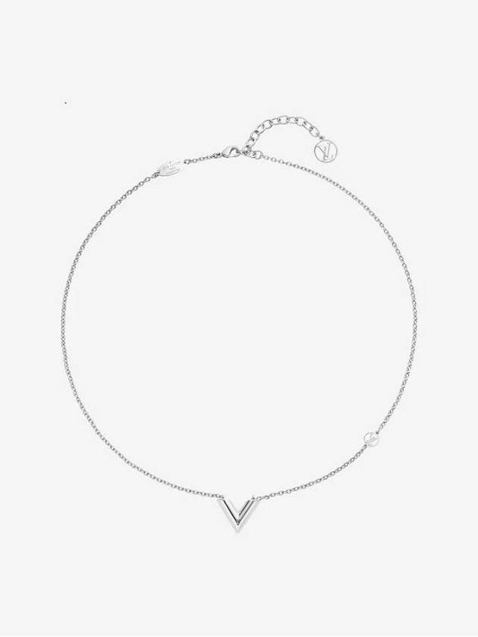 Essential V Supple Necklace Silver - LOUIS VUITTON - BALAAN 2