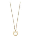 Gancini Large Necklace Brass & Gold - SALVATORE FERRAGAMO - BALAAN 2