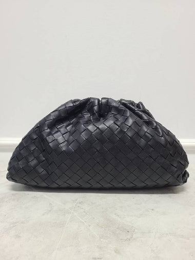 Used luxury goods Louis It Black Intrecciato Weaving Classic Dumpling Pouch Clutch Bag - BOTTEGA VENETA - BALAAN 1