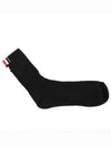 Athletic Terry Stitch 4 Bar Crew Socks Black - THOM BROWNE - BALAAN.