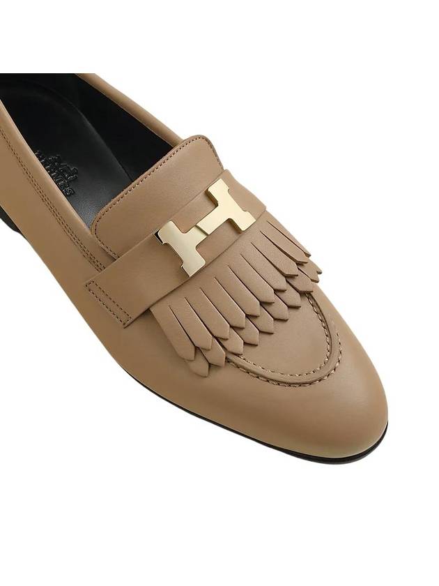 Royal Logo Loafer Beige - HERMES - BALAAN 5