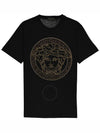 Men's Medusa Logo Short Sleeve T-Shirt Black - VERSACE - BALAAN 1