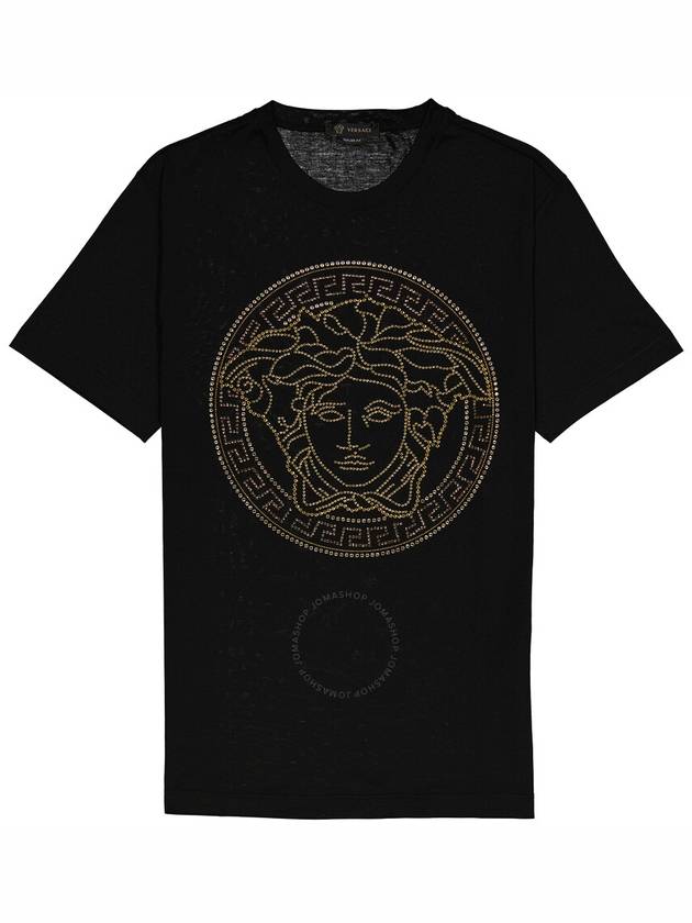 Men's Medusa Logo Short Sleeve T-Shirt Black - VERSACE - BALAAN 1