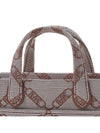 Gigi Small Empire Logo Jacquard Tote Bag Beige Brown - MICHAEL KORS - BALAAN 9