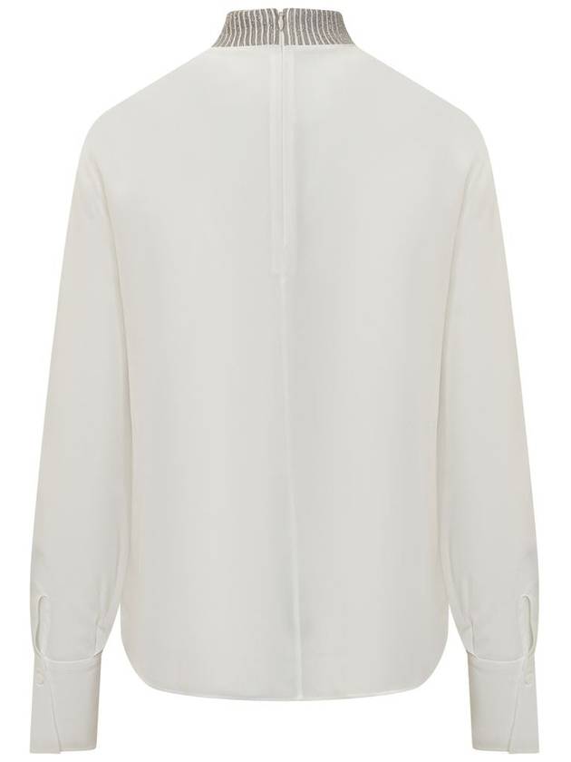 Brunello Cucinelli White Silk Top - BRUNELLO CUCINELLI - BALAAN 2