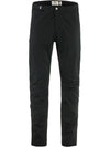 Men's Abisko Hike Trousers Regular Black - FJALL RAVEN - BALAAN 1