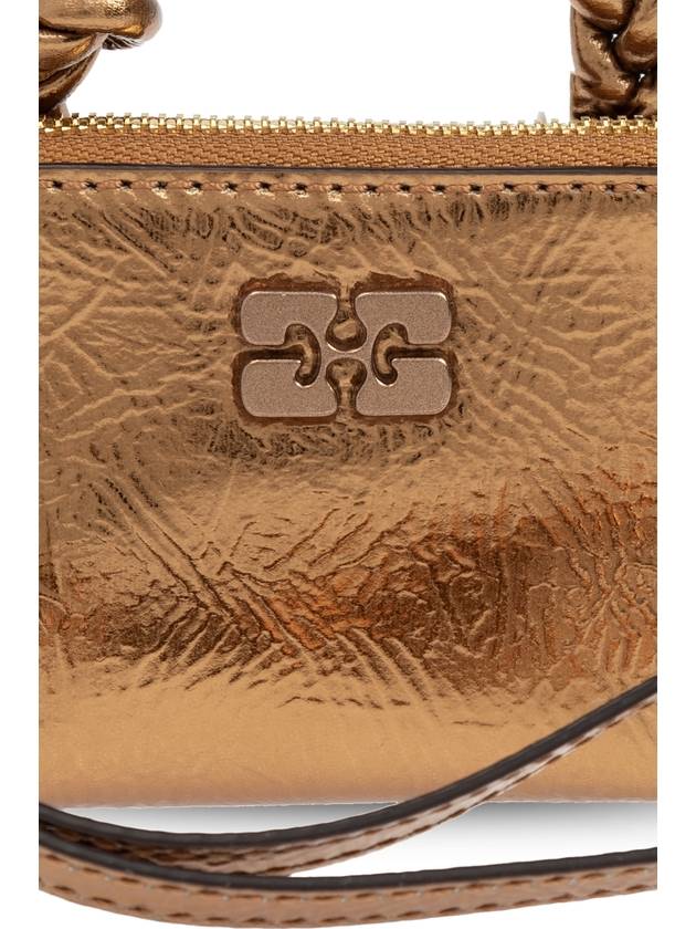 Women s Logo Pouch Bag Brown - GANNI - BALAAN 6