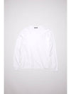 Men's Face Patch Long Sleeve T-Shirt White - ACNE STUDIOS - BALAAN 4