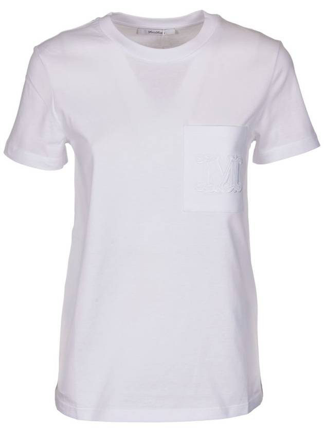 Papaia Logo Cotton Short Sleeve T-Shirt White - MAX MARA - BALAAN 2