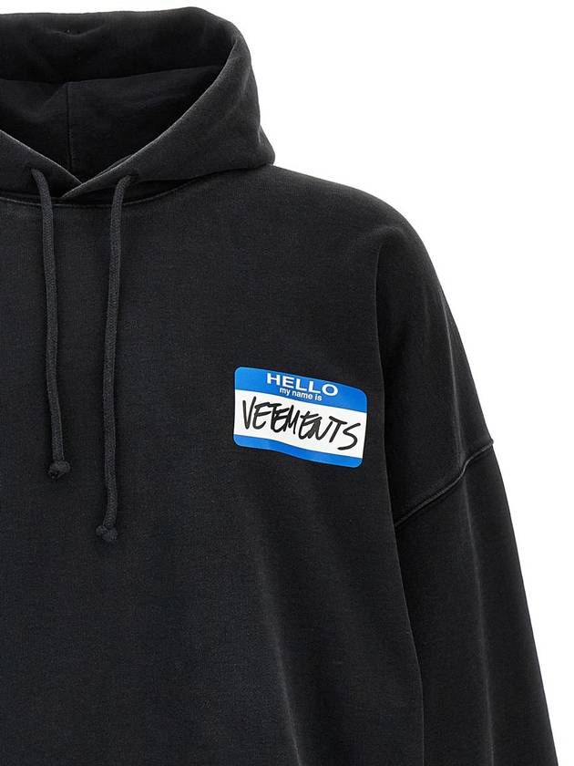 Vetements 'My Name Sticker' Hoodie - VETEMENTS - BALAAN 3