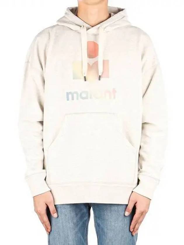 Miley Gradient Logo Hoodie Light Grey - ISABEL MARANT - BALAAN 2