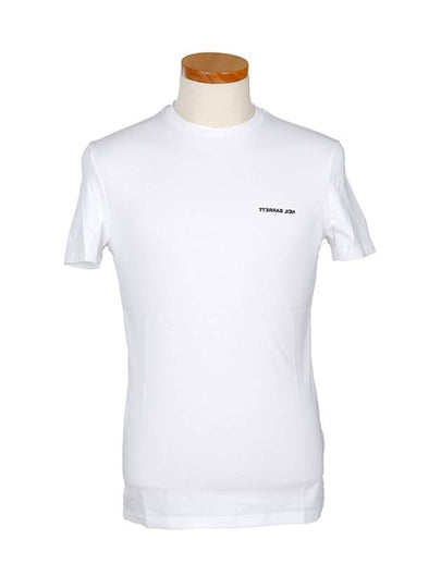 Men's Bag Lightning Bolt Short Sleeve T-Shirt White - NEIL BARRETT - BALAAN 2