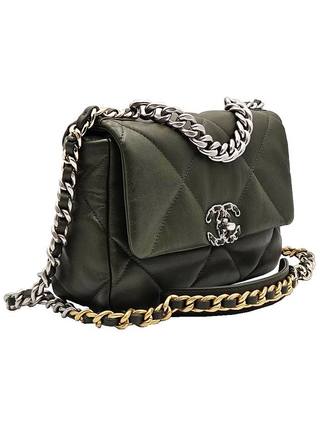 Chanel AS1160 Khaki Silver Medium 19 Bag - CHANEL - BALAAN 3