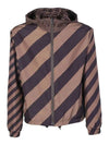 Men's Logo Reversible Windbreaker Brown Black - FENDI - BALAAN 3