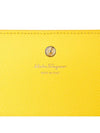 Gancini Leather Card Wallet Yellow - SALVATORE FERRAGAMO - BALAAN 6