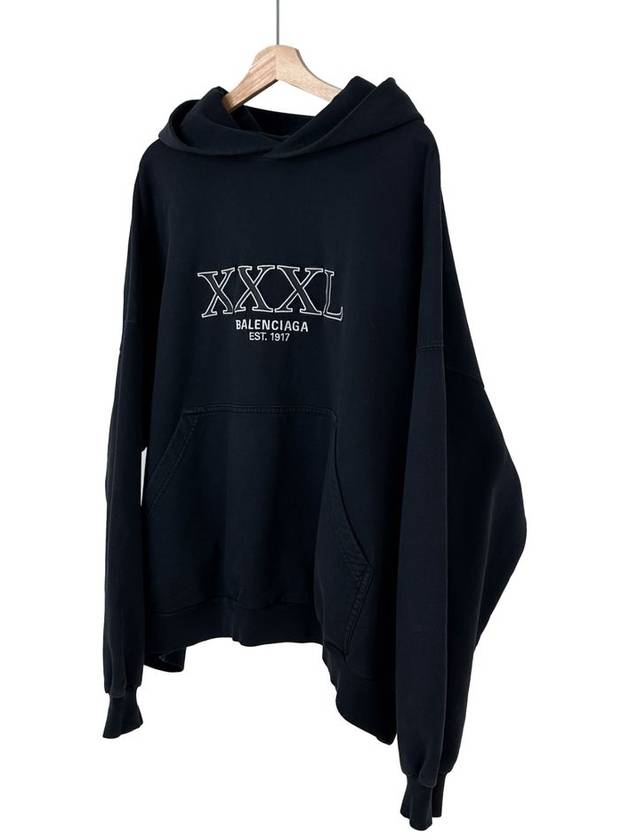 1 BB Men s xxxl 3xl Overfit Hooded Sweatshirt Black - BALENCIAGA - BALAAN 1