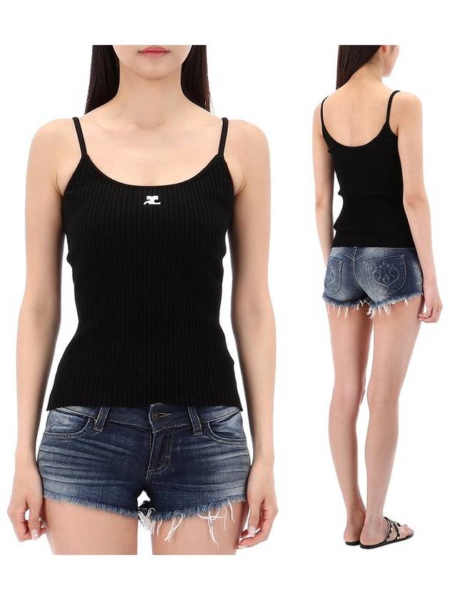 Logo Knit Sleeveless Black - COURREGES - BALAAN 2