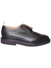 Three Stripes Wingtip Loafers Black - THOM BROWNE - BALAAN.