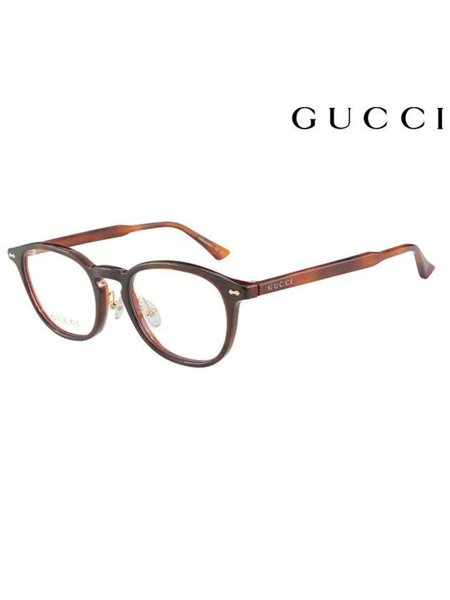 Eyewear Square Eyeglasses Brown - GUCCI - BALAAN 3