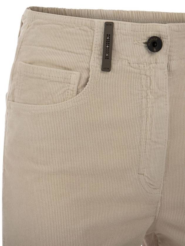 Milleraies striped velvet 5-pocket trousers - PESERICO - BALAAN 4