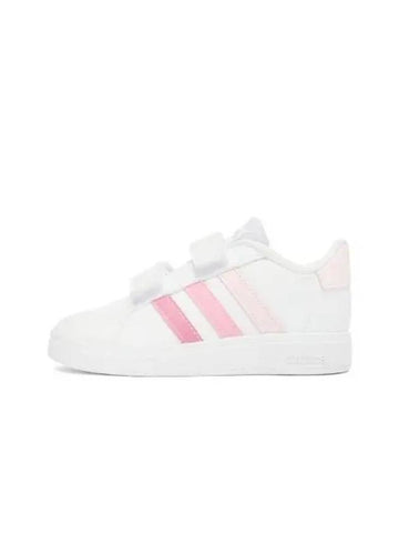 Kids Grand Court 2.0 Lifestyle Tennis Low Top Sneaker Pink - ADIDAS - BALAAN 1