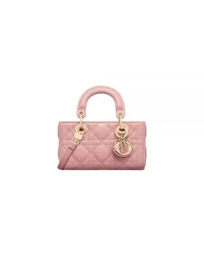 Lady D Joy Cannage Lambskin Micro Tote Bag Antique Pink - DIOR - BALAAN 2