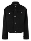 Button Wool Boxy Jacket Black - AMI - BALAAN 2