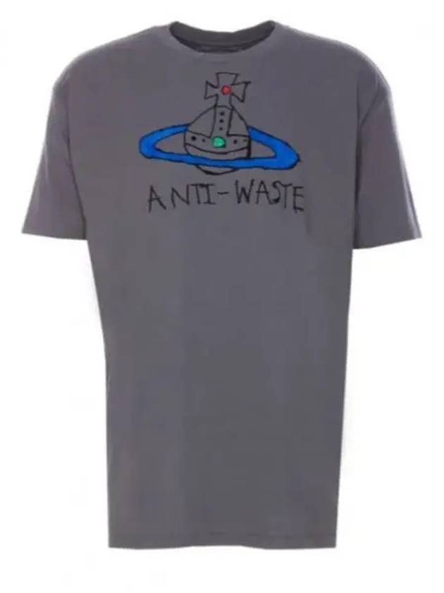 Anti Waste Short Sleeve T-Shirt Grey - VIVIENNE WESTWOOD - BALAAN 2